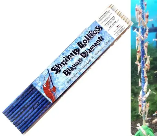 Shrimp-Lollies Blauer Diamant (10 Stück)